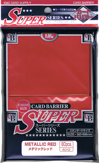 KMC STANDARD SUPER SLEEVES METALIC RED