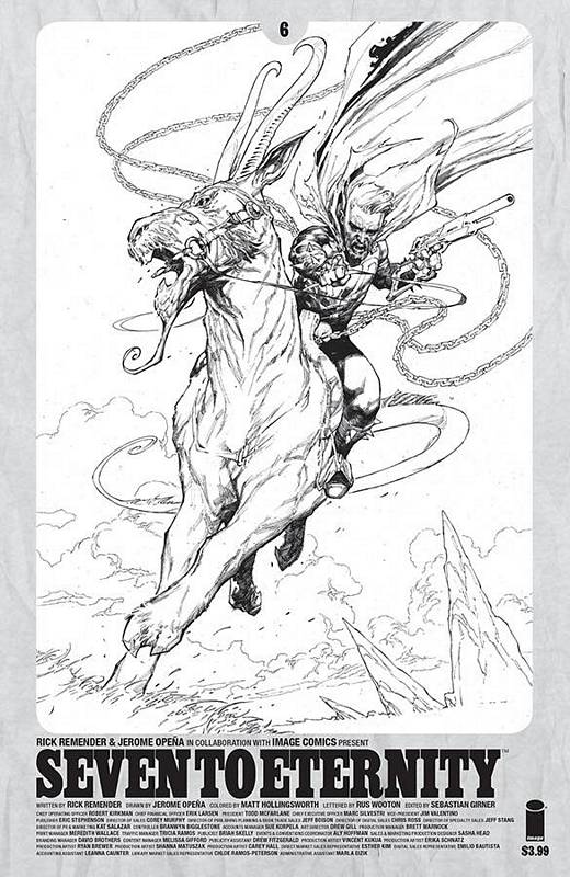 SEVEN TO ETERNITY #6 CVR D SPAWN MONTH B&W VARIANT