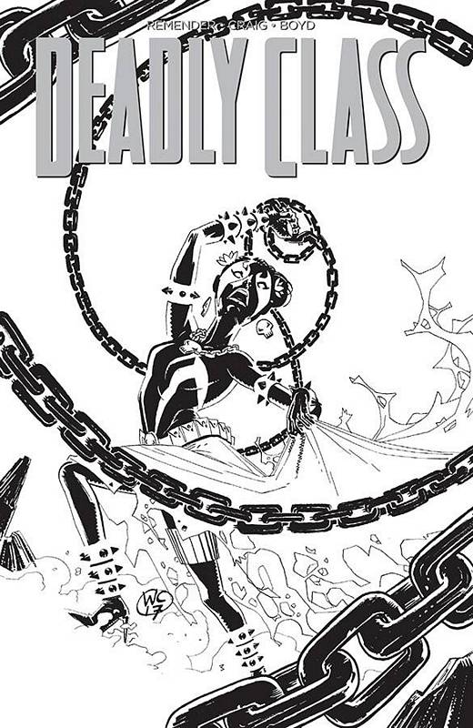 DEADLY CLASS #28 CVR D SPAWN MONTH B&W VARIANT (MR)