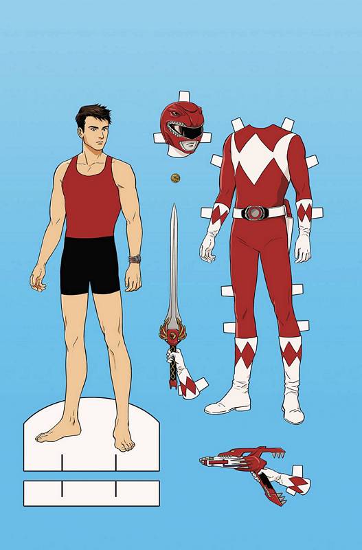 GO GO POWER RANGERS #1 UNLOCK PAPER DOLL VARIANT