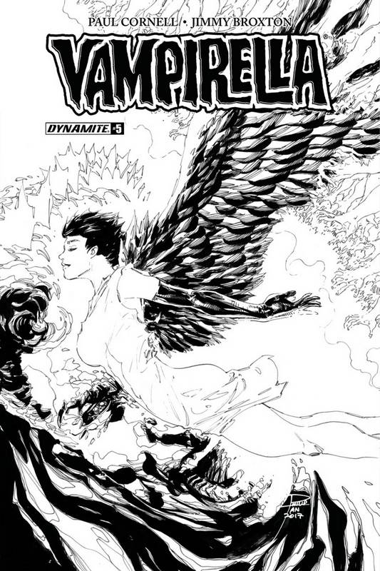 VAMPIRELLA #5 CVR F 1:20 COPY TAN B&W VARIANT