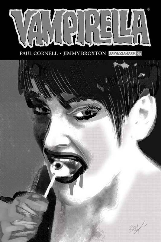 VAMPIRELLA #5 CVR G 1:30 COPY BROXTON B&W VARIANT