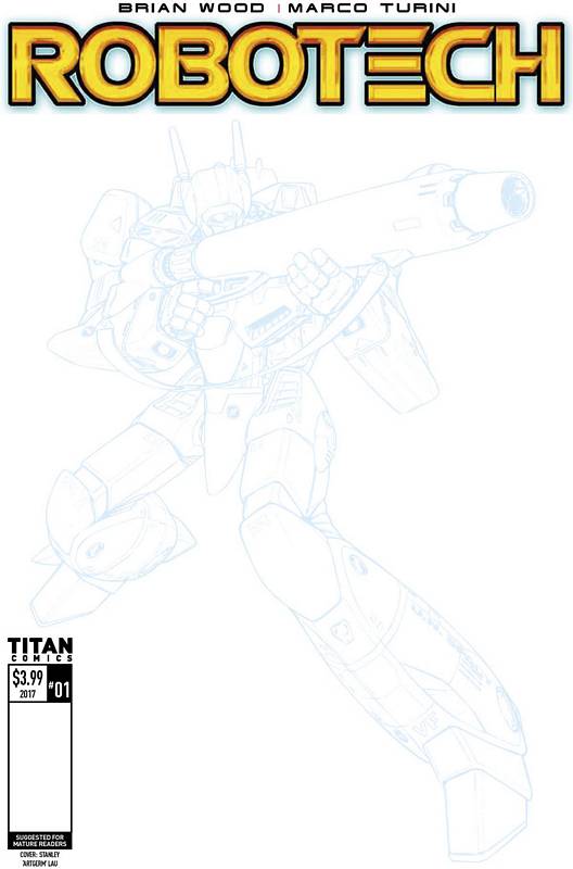 ROBOTECH #1 BLANK SKETCH VARIANT