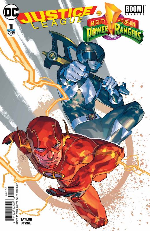 JUSTICE LEAGUE POWER RANGERS #1 (OF 6) FLASH BLACK RANGER VARIANT ED