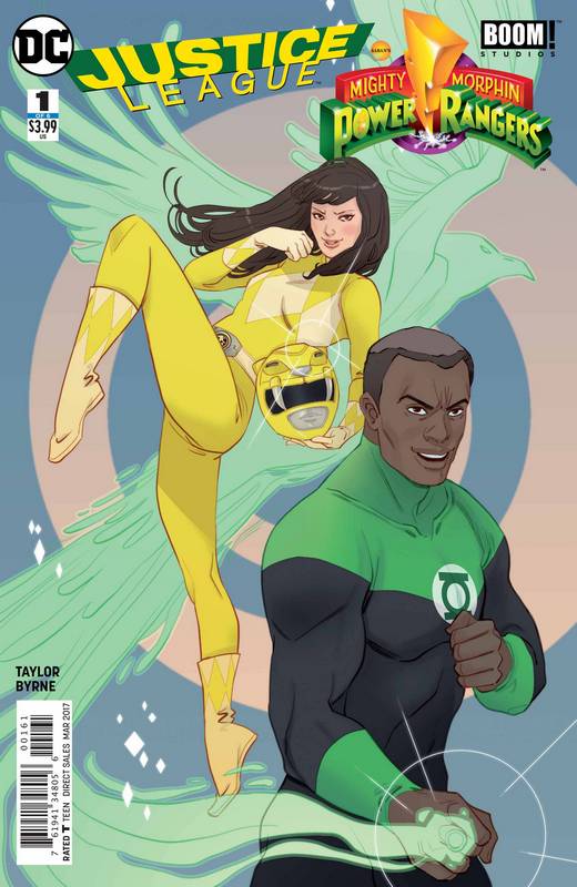 JUSTICE LEAGUE POWER RANGERS #1 (OF 6) GREEN LANTERN YELLOW RANGER VARIANT ED