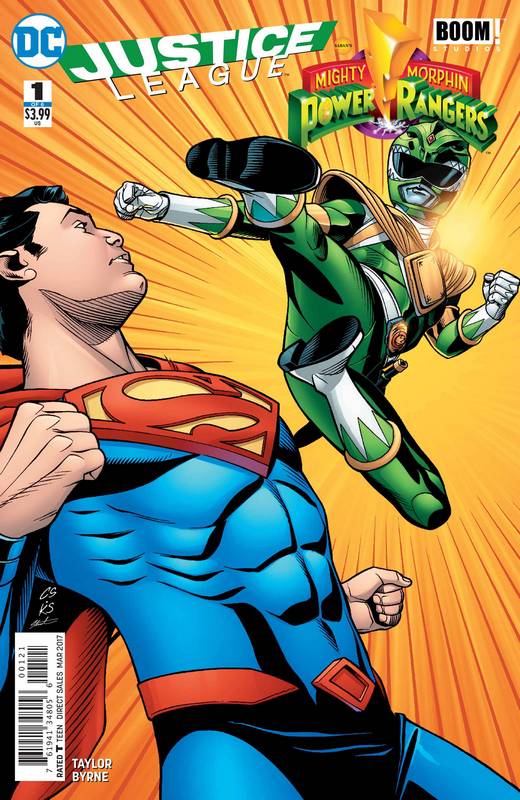 JUSTICE LEAGUE POWER RANGERS #1 (OF 6) SUPERMAN GREEN RANGER VARIANT ED