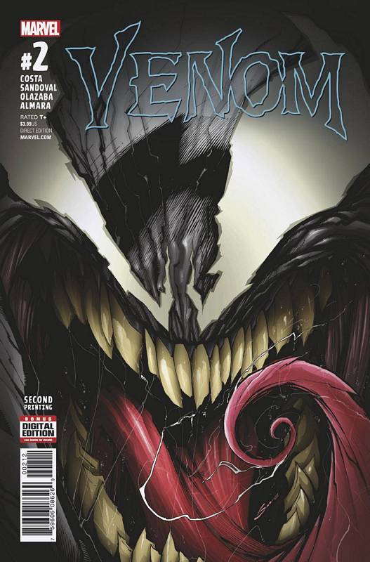 VENOM #2 2ND PTG SANDOVAL VARIANT