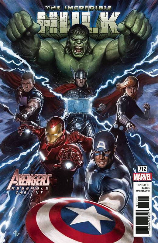 INCREDIBLE HULK #712 GRANOV AVENGERS VARIANT LEG