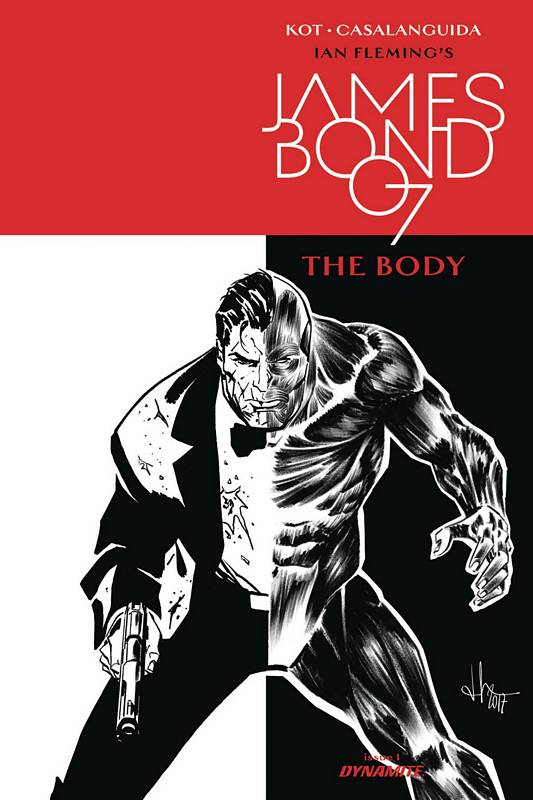 JAMES BOND THE BODY #1 CVR B 1:10 COPY B&W VARIANT