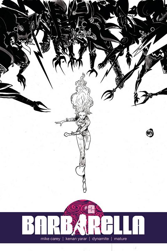 BARBARELLA #2 CVR G 1:20 COPY POPE B&W VARIANT (MR)