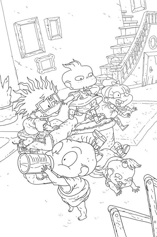 RUGRATS #4 FOC COLORING BOOK MONLONGO VARIANT