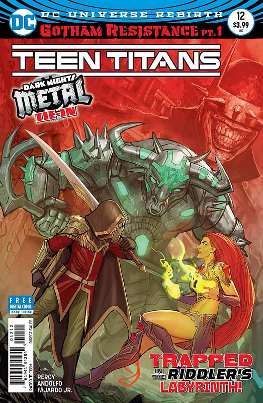 TEEN TITANS #12 2ND PTG METAL