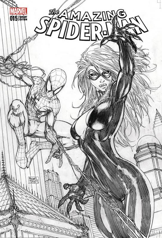 AMAZING SPIDER-MAN #15 ASPEN B&W VARIANT SET