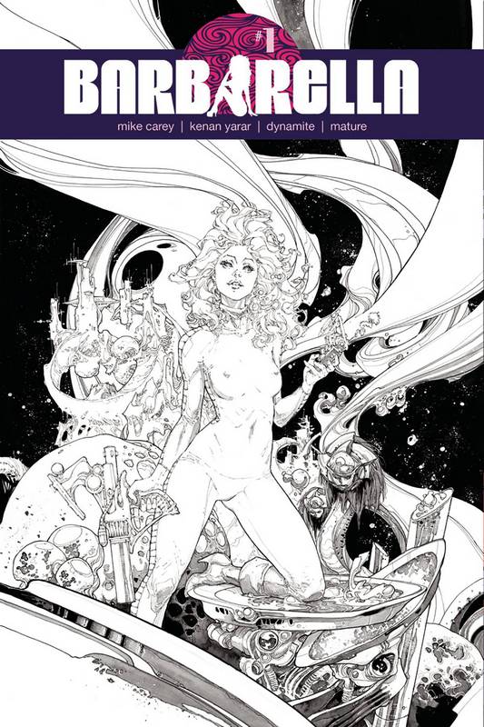 BARBARELLA #1 CVR M 1:40 COPY ROCAFORT B&W VARIANT (MR)