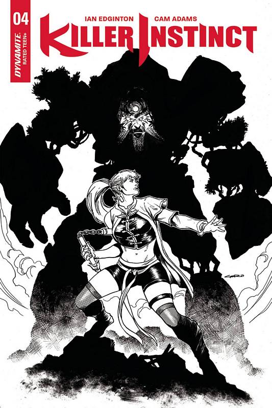 KILLER INSTINCT #4 CVR E 1:20 COPY CINAR B&W VARIANT