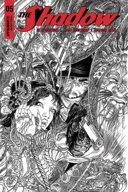 SHADOW #5 CVR G 1:40 COPY KALUTA B&W VARIANT