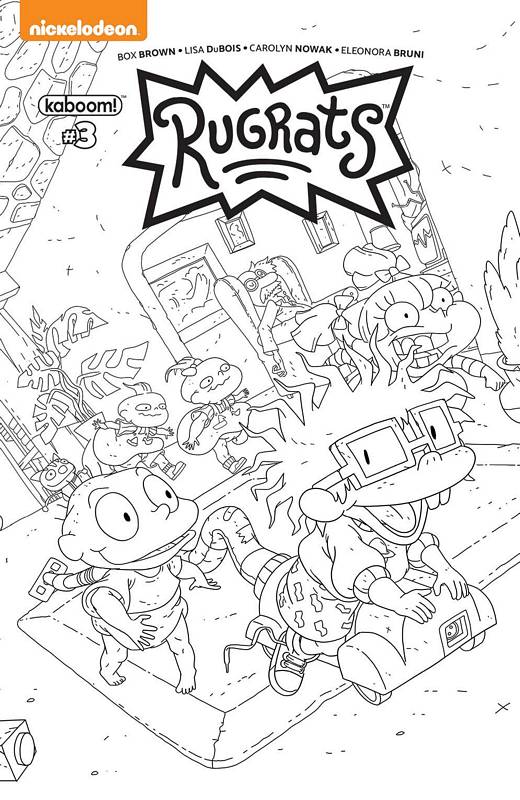 RUGRATS #3 FOC INCV COLORING BOOK MONLONGO VARIANT