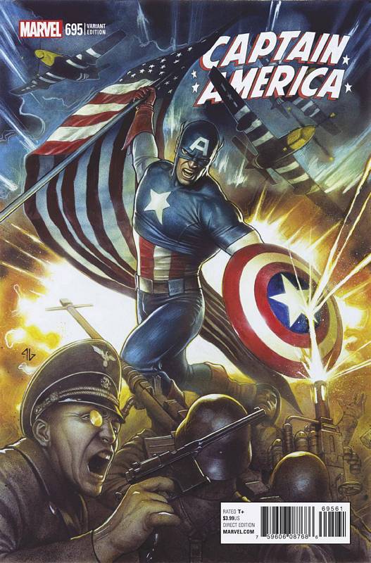 CAPTAIN AMERICA #695 1:25 GRANOV VARIANT LEG