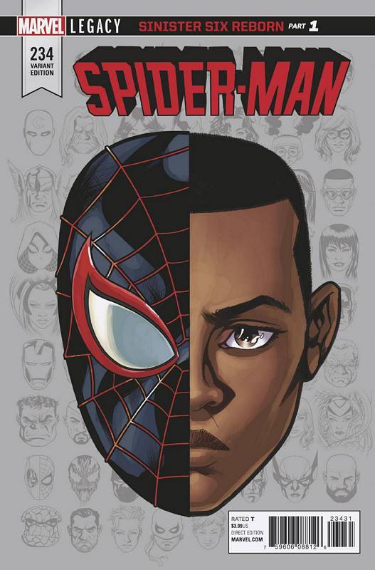 SPIDER-MAN #234 1:10 MCKONE LEGACY HEADSHOT VARIANT LEG