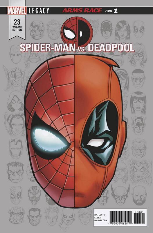 SPIDER-MAN DEADPOOL #23 1:10 MCKONE LEGACY HEADSHOT VARIANT LEG