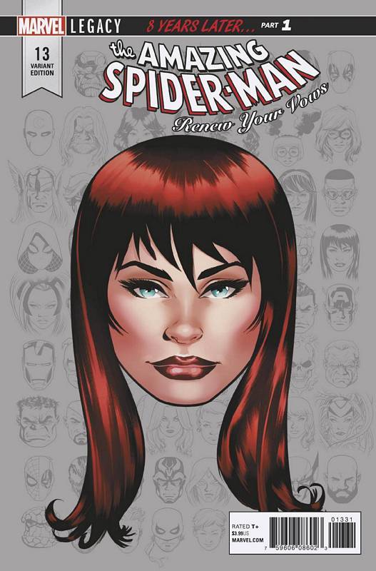 AMAZING SPIDER-MAN RENEW YOUR VOWS #13 1:10 LEGACY HEADSHOT VARIANT LEG