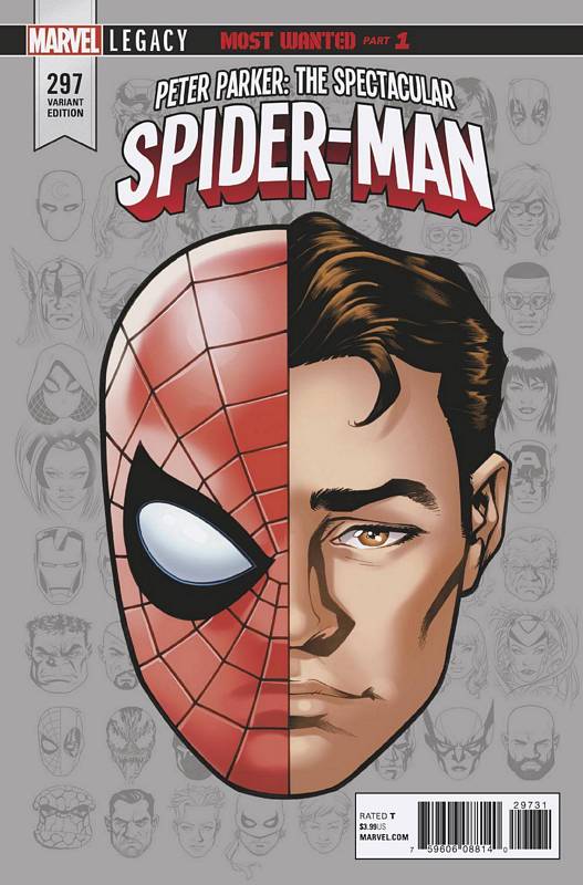 PETER PARKER SPECTACULAR SPIDER-MAN #297 1:10 LEGACY HEADSHOT VARIANT LEG