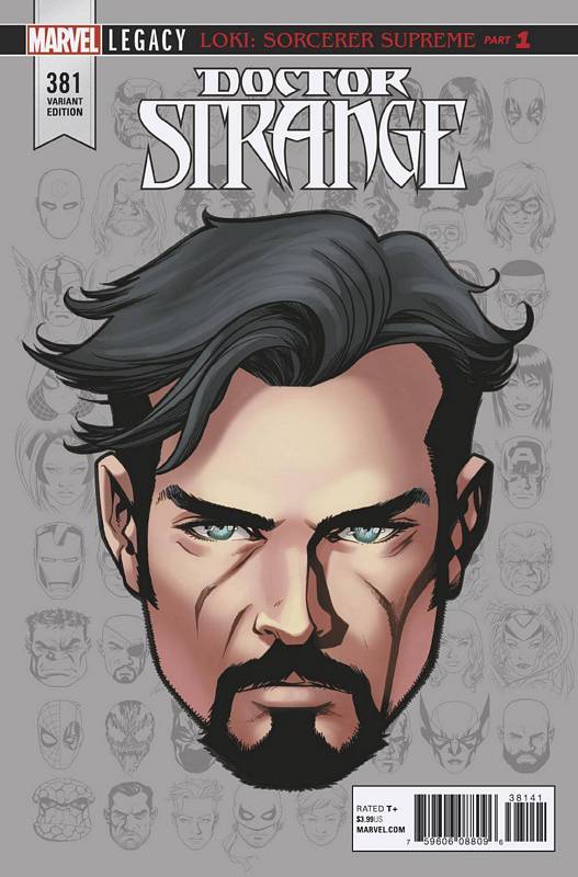 DOCTOR STRANGE #381 1:10 MCKONE LEGACY HEADSHOT VARIANT LEG