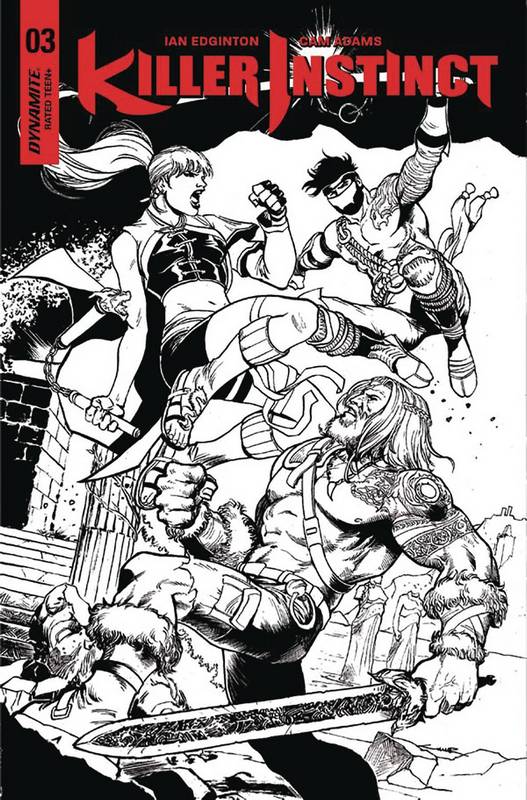 KILLER INSTINCT #3 CVR E 1:20 COPY CINAR B&W VARIANT