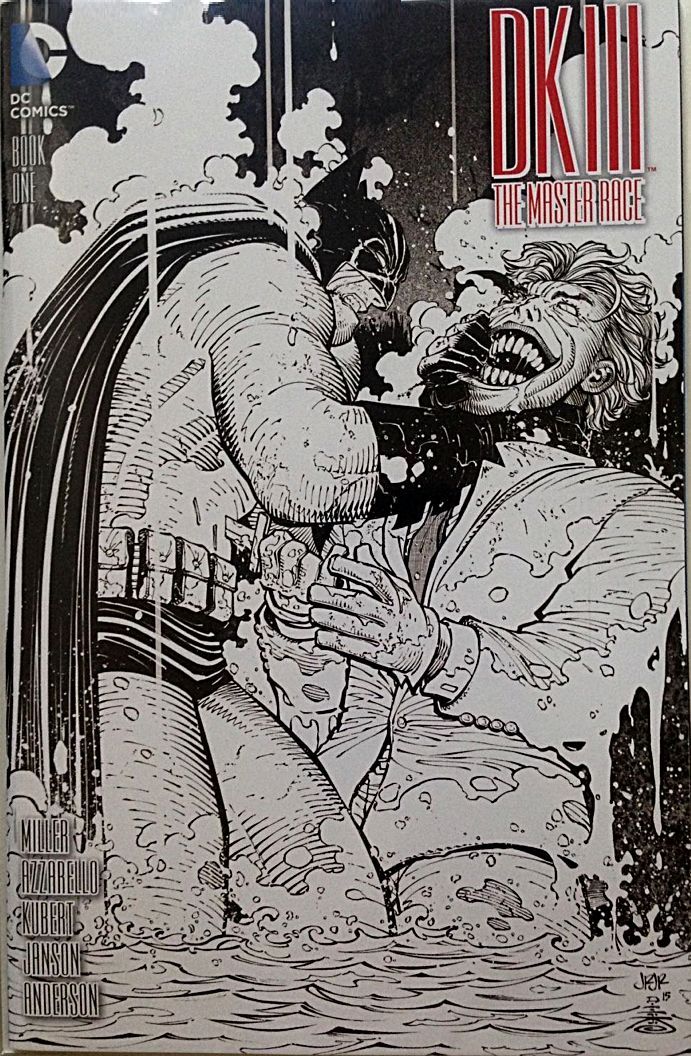 DARK KNIGHT III MASTER RACE #1 (OF 8) SSalefish Comics Joker Black & White VariantVariant