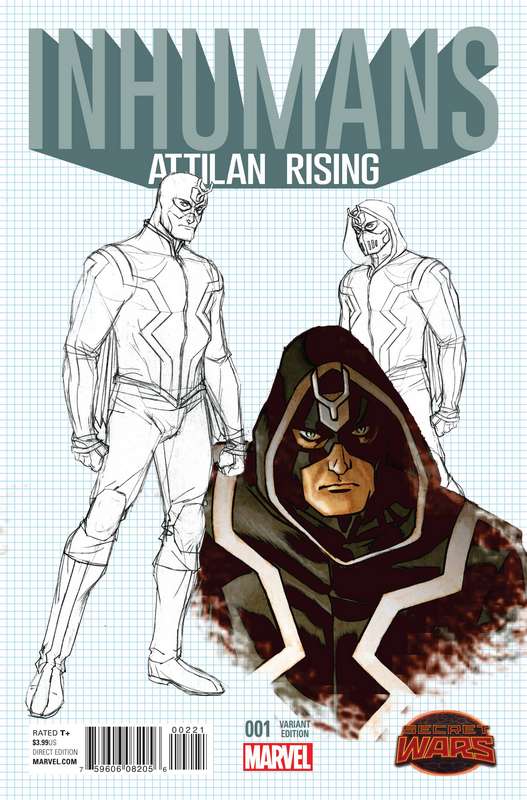 INHUMANS ATTILAN RISING #2 1:25 DESIGN VARIANT