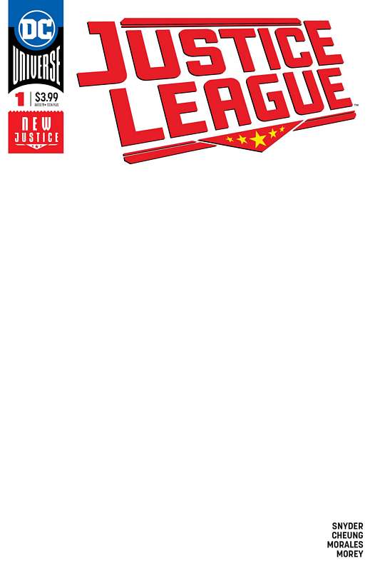 JUSTICE LEAGUE #1 BLANK VARIANT ED