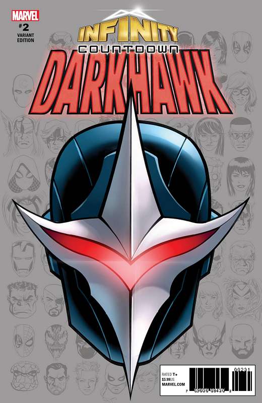 INFINITY COUNTDOWN DARKHAWK #2 (OF 4) MCKONE HEADSHOT VARIANT