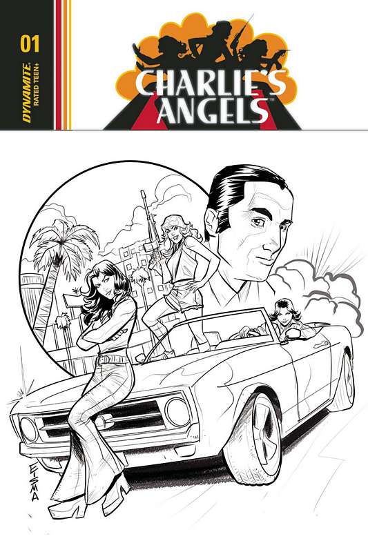 CHARLIES ANGELS #1 CVR E 1:20 COPY EISMA B&W VARIANT