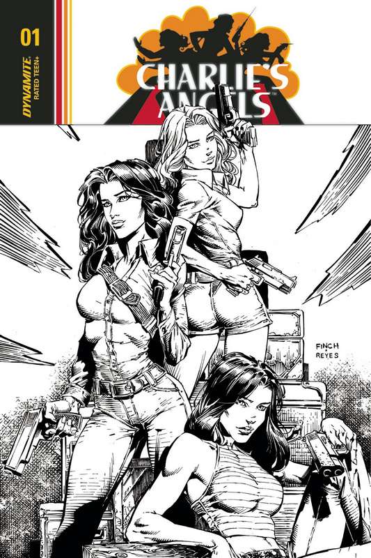 CHARLIES ANGELS #1 CVR F 1:30 COPY EISMA B&W VARIANT