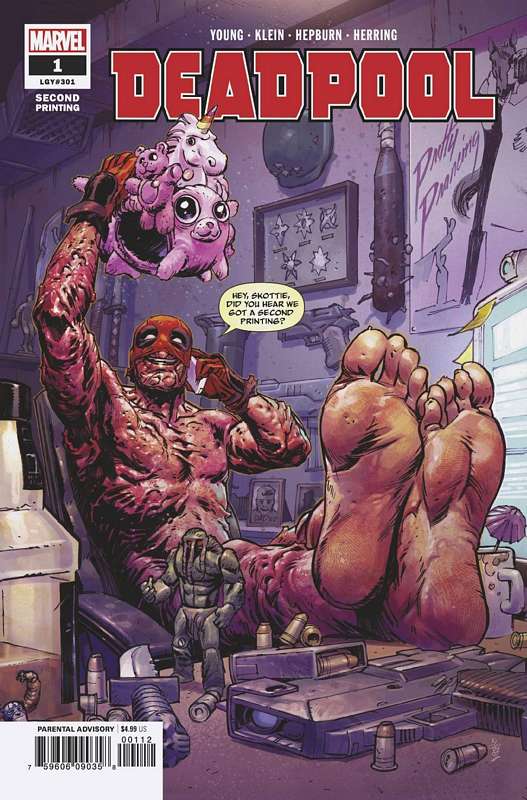 DEADPOOL #1 2ND PTG KLEIN VARIANT