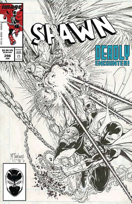 SPAWN #298 CVR C B&W MCFARLANE