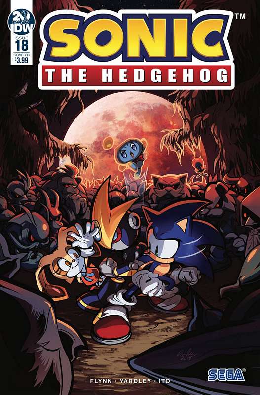 SONIC THE HEDGEHOG #18 CVR B SKELLY