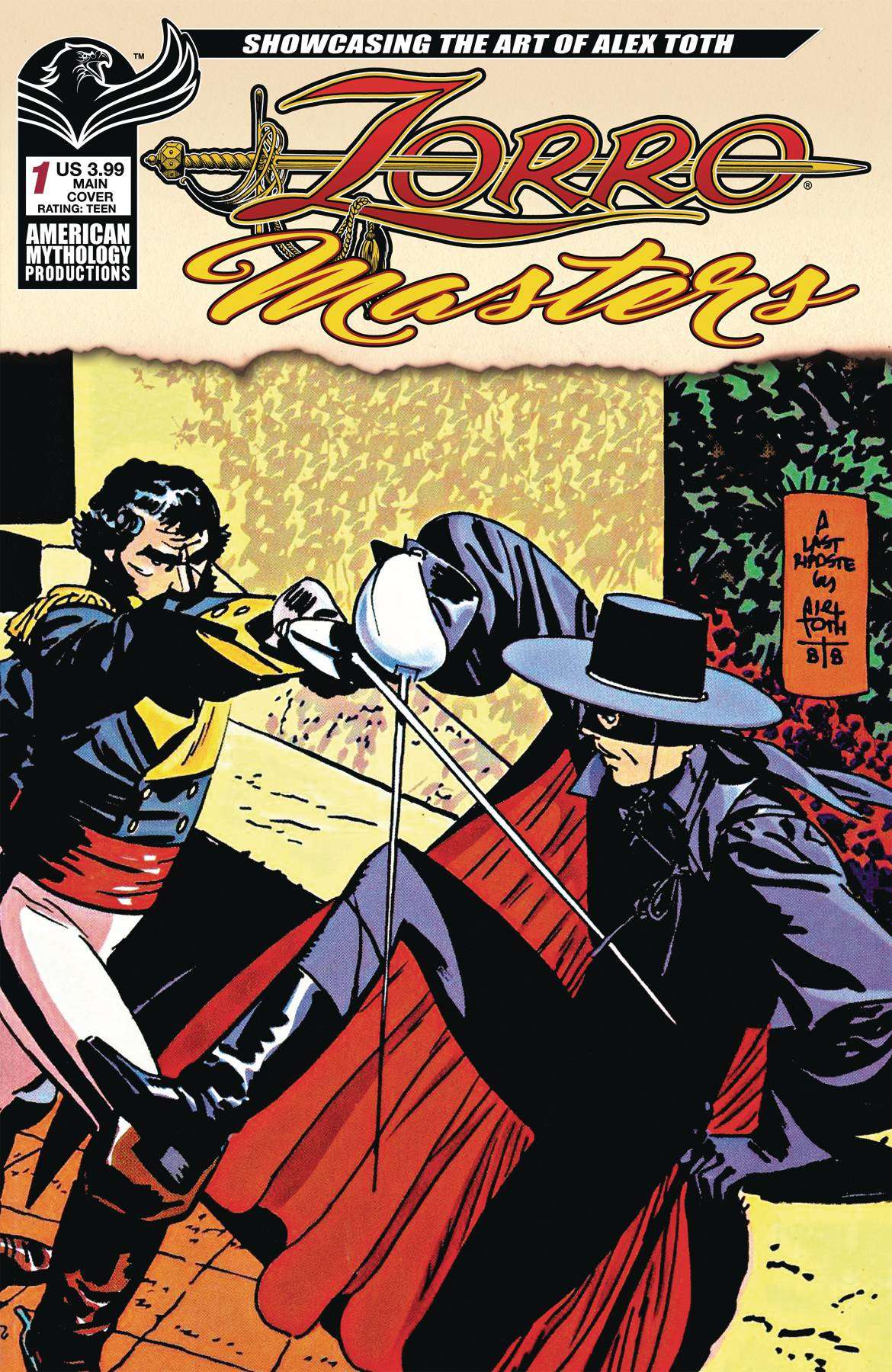 ZORRO MASTERS ALEX TOTH #1 MAIN CVR TOTH