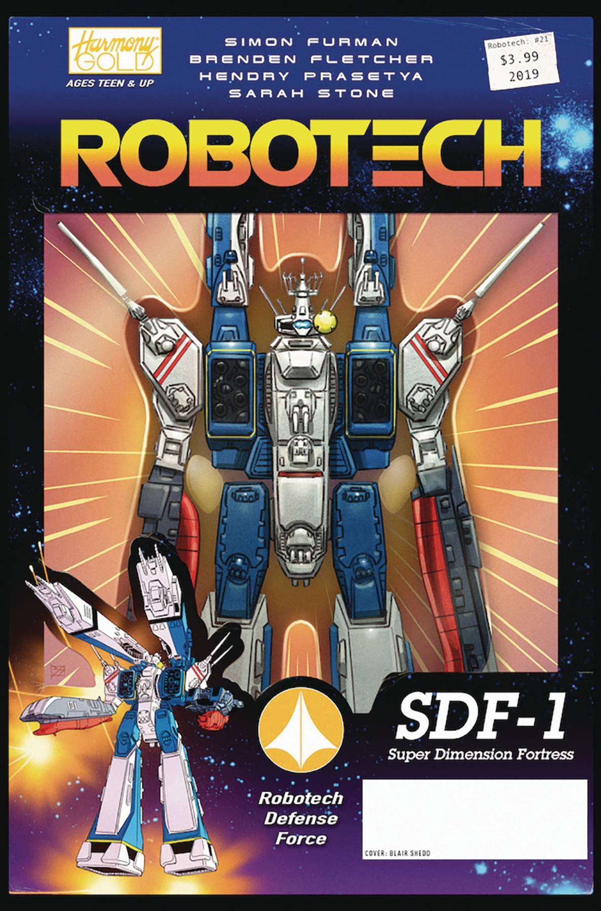 ROBOTECH #21 CVR B VEHICLE ACTION FIGURE VARIANTIANT