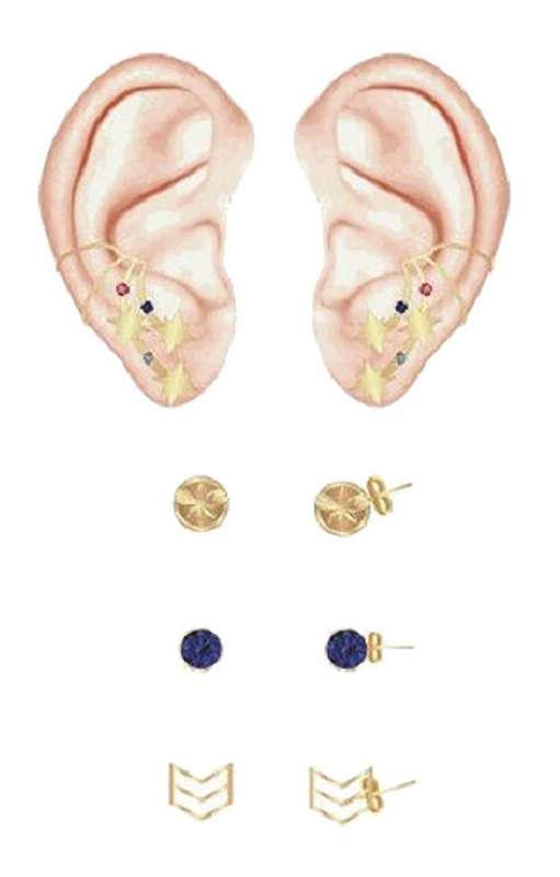 CAPTAIN MARVEL EARRINGS 3PK SET