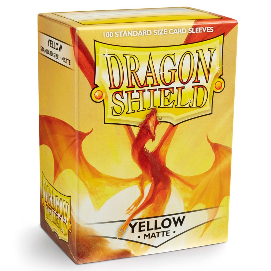Dragon Shield Yellow Matte 100 ct