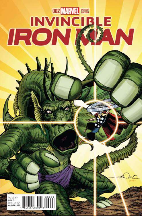 INVINCIBLE IRON MAN #2 1:10 BROOKS KIRBY MONSTER VARIANT