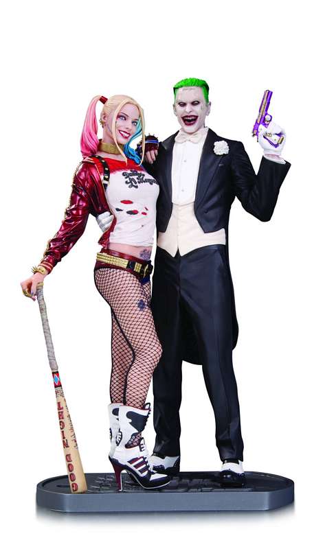 SUICIDE SQUAD MOVIE JOKER & HARLEY QUINN STATUE