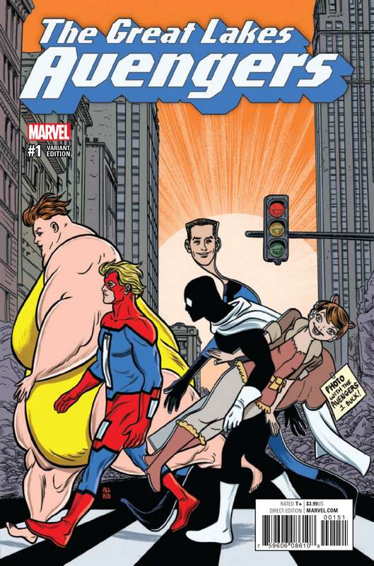 NOW GREAT LAKES AVENGERS #1 1:25 ALLRED VARIANT