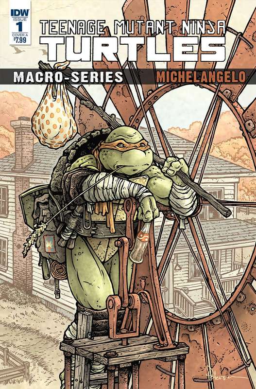 TMNT MACROSERIES MICHELANGELO CVR A PETERSEN