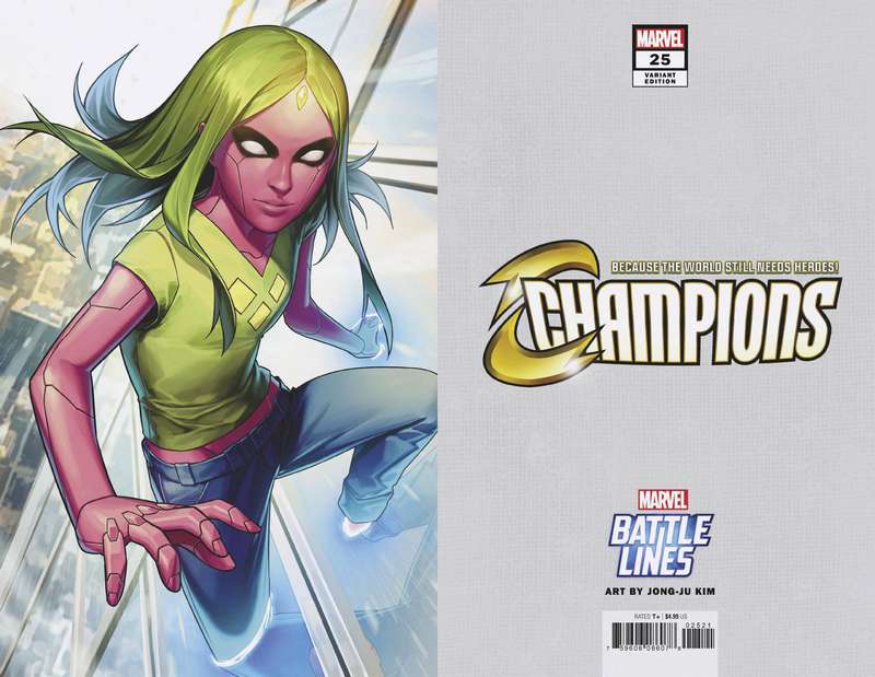 CHAMPIONS #25 JONG JU KIM MARVEL BATTLE LINES VARIANT