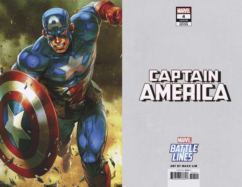 CAPTAIN AMERICA #4 MAXX LIM MARVEL BATTLE LINES VARIANT