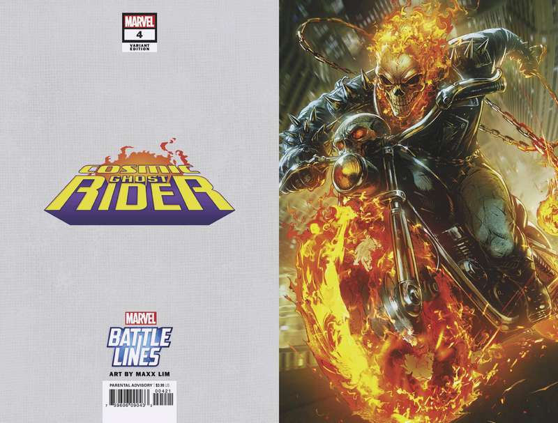 COSMIC GHOST RIDER #4 (OF 5) MAXX LIM MARVEL BATTLE LINES VARIANT