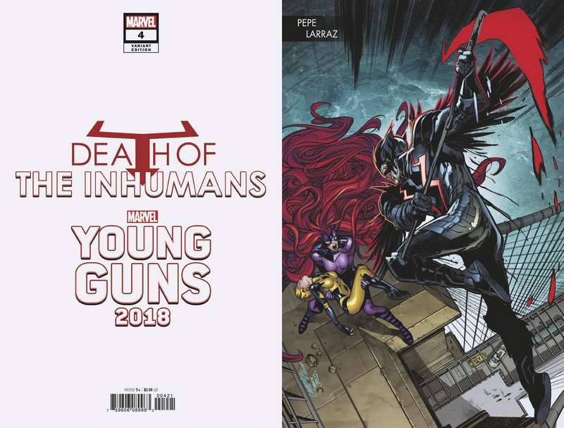 DEATH OF INHUMANS #4 (OF 5) LARRAZ YOUNG GUNS CONNECTING VARIANT