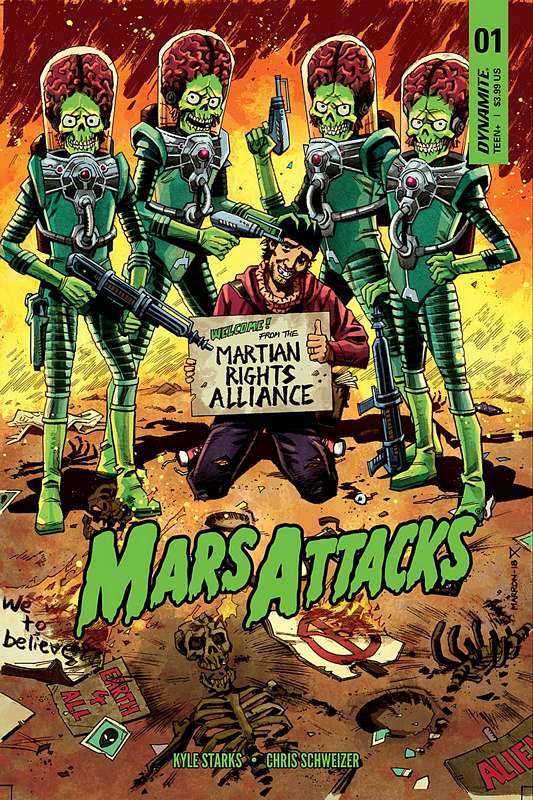 MARS ATTACKS #1 CVR C MARRON